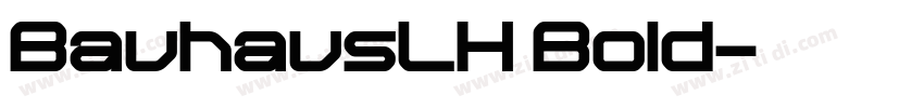 BauhausLH Bold字体转换